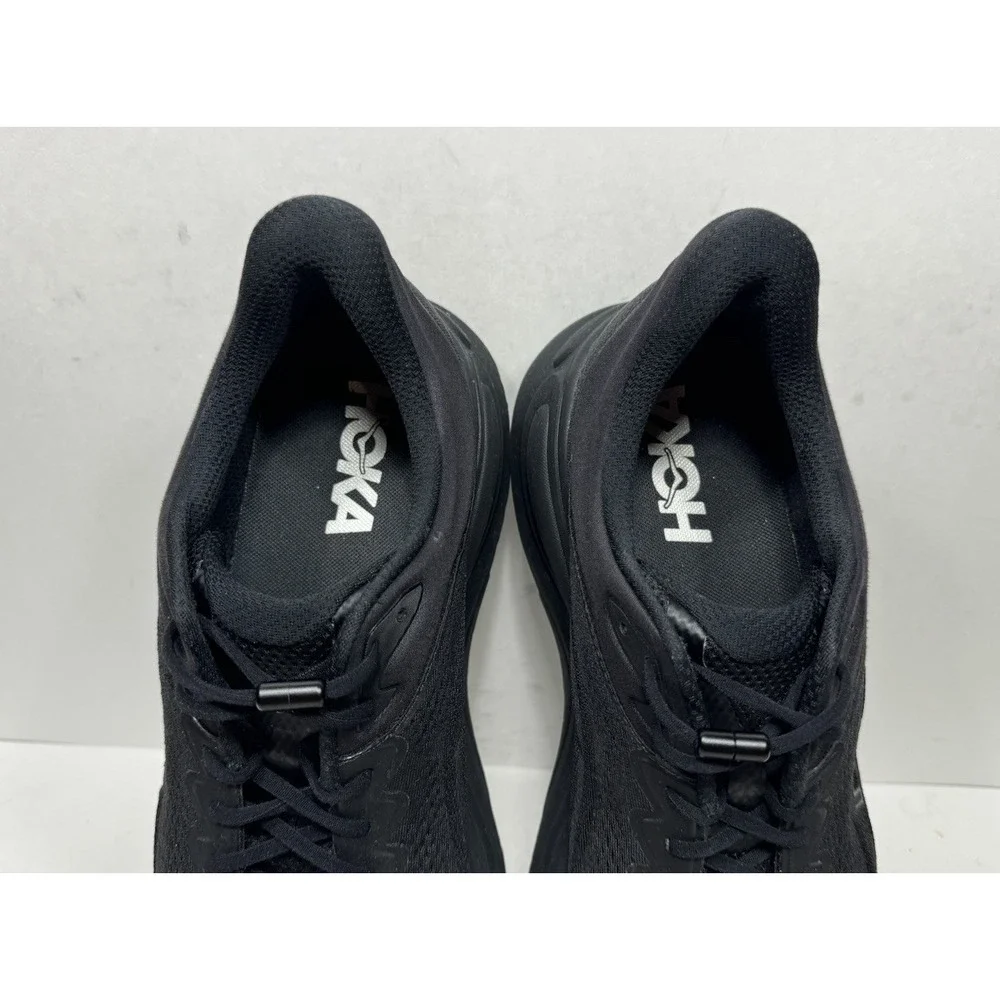 Hoka One One Bondi 9 Running Shoes Men's Size 13 D Triple Black 1162011-BBLC